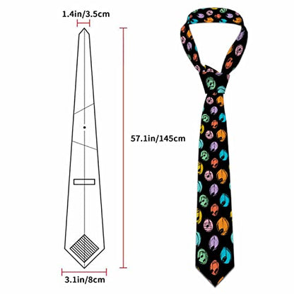 Men's Ties Novelty Tie Necktie for Men Teen Boys Multicolor Tie Party Holiday Thanksgiving Christmas - color: Musical Notes Multicolor