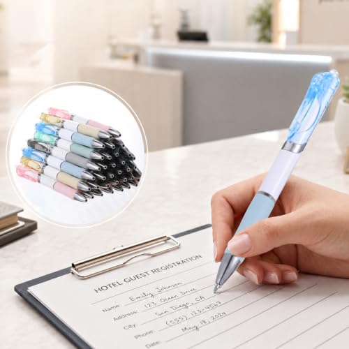 100 Pack Bulk Retractable Black Gel Ink Pens