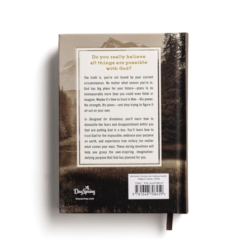 Designed for Greatness: Devotions for Men (A 90-Day Devotional to Dismantle Fear and Discover Purpose)
