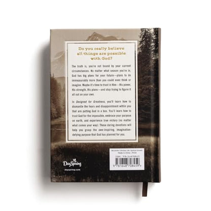 Designed for Greatness: Devotions for Men (A 90-Day Devotional to Dismantle Fear and Discover Purpose)