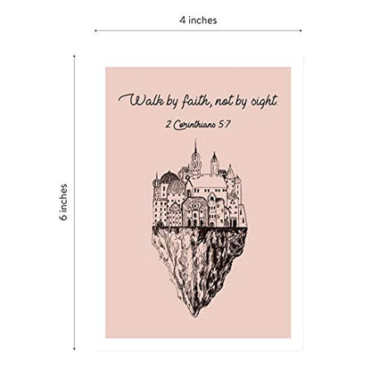 DIVERSEBEE 18 Inspirational Christian Greeting Cards with Envelopes