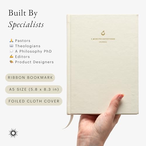 5-Minute Devotional Journal for Women: Daily Christian Scripture Reflections, Guided Prompts & Prayer | Build Faith in Just 5 Minutes a Day | 218 Pages, 110gsm Paper (Cream) - color: Cream