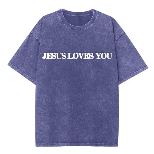 Christian Believer Faith God Religious T-Shirt Jesus Shirts for Women Men - color: Royal Blueb, size: XX-Large