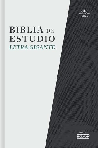 RVR 1960 Biblia de estudio letra gigante, tapa dura (RVR 1960 Giant print study bible, hardcover) (Spanish Edition)