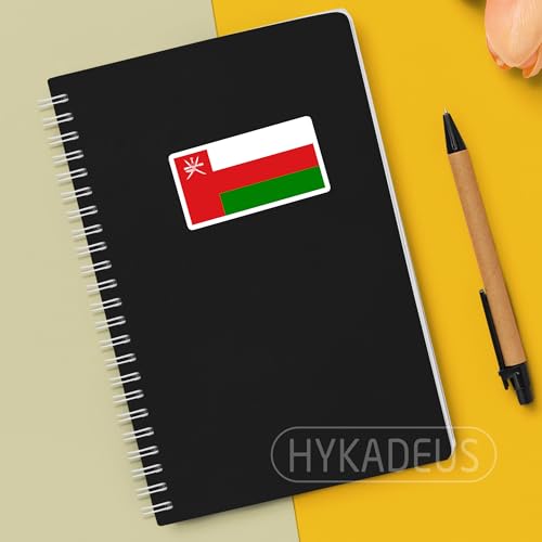 (3Pcs) Oman Flag Stickers – Omani National Flag Vinyl Decals, Waterproof Sticker for Laptop, Water Bottle, Scrapbook, Phone Case, Travel Gear, 3" X 1.6'' - color: Oman