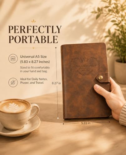 Leather Journal, Jeremiah 29:11 Cover, A5 - color: Jeremiah 29:11