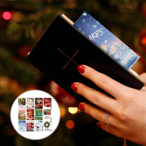 Marspark 240 Pcs Christmas Christian Gospel Tracts, Bible Cards with Verse - style: Christmas