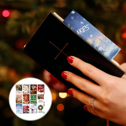 Marspark 240 Pcs Christmas Christian Gospel Tracts, Bible Cards with Verse - style: Christmas