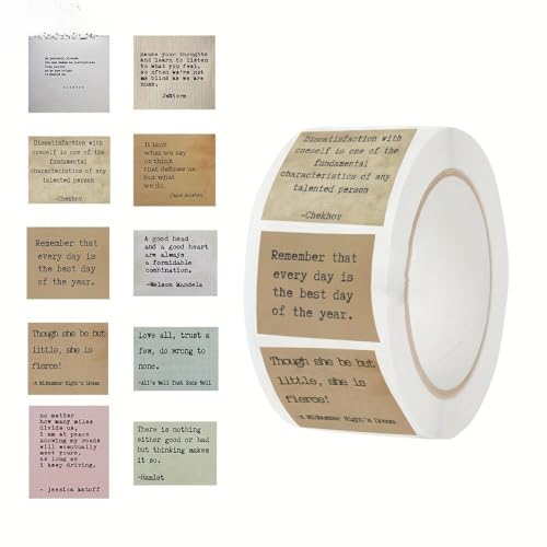 1 Roll 500pcs Bible Reward Stickers Motivational Phrases, Religious Scripture Verses for Teachers Students, Faith-Based Stickers for Stationery Classroom Sunday School