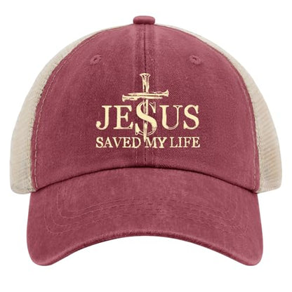 Jesus Hat Gifts for Men - color: Wine Red0210
