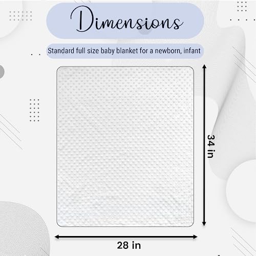 Embroidered Blanket Baby – Beautiful Monogrammed Blanket – Large Personalized Baby Blanket for Boys and Girls – Soft Polyester Baby Blanket with Custom Name – 28 x 34-inch - color: Light Blue