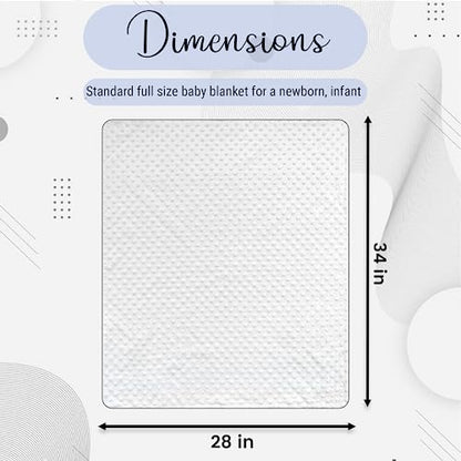 Embroidered Blanket Baby – Beautiful Monogrammed Blanket – Large Personalized Baby Blanket for Boys and Girls – Soft Polyester Baby Blanket with Custom Name – 28 x 34-inch - color: Light Blue