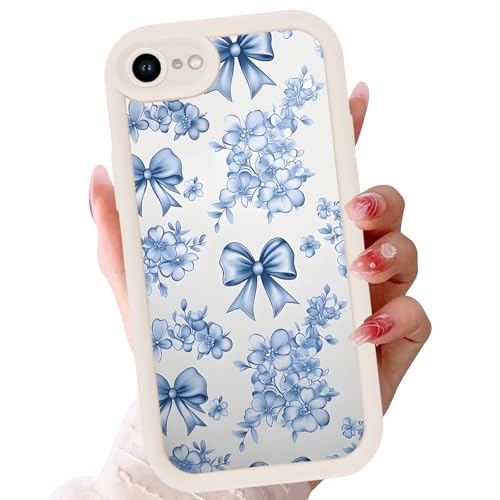 Flower Bow Phone Case for Apple iPhone 8 iPhone 7 iPhone SE 2022/2020 4,7" Cute Floral Girly Ribbon Bowknot Aesthetic Design Soft TPU Shockproof Protective Phone Cover for Girls Women, Fashion - color: Fashion, size: for iPhone 8 7 iPhone SE 2022/2020