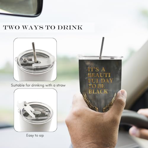 Inspirational Black Women Gifts 20oz Travel Coffee Mug Tumbler - color: black3