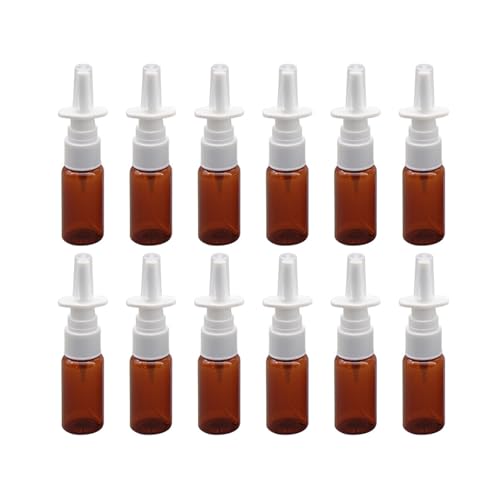 12PCS 10ml / 0.3 oz Fine Mist Spray Bottles, Refillable Empty Spray Bottle, Travel Size Makeup Water Containers for Perfume Essential Oils (Amber)