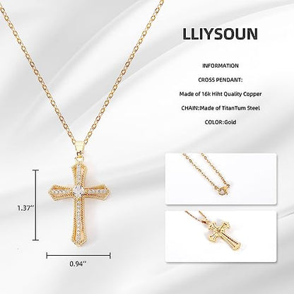 Cross Pendant Necklace for Women Jewelry Gold Cross Necklaces for Women Cross Necklace Minimalist Trendy Jewelry Valentines Day - style: CN17