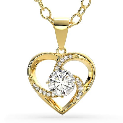 SERASAR Premium Necklace Women| 316L Stainless-Steel | 18 Carat - color: Gold, style: Emotion