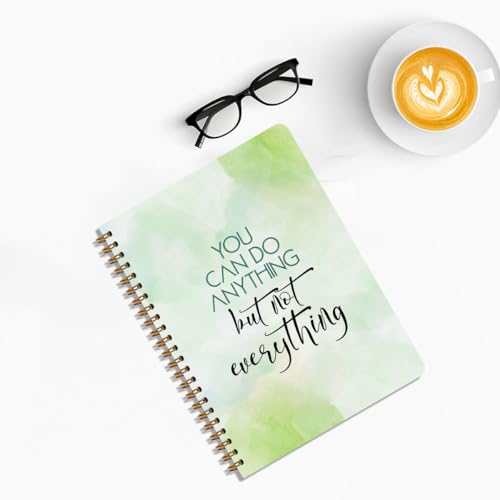 Motivational Hardcover Journal, Motivational Gifts for Women Professionals - color: Not everything