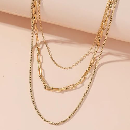 Clover Necklace Dainty Hollow 4 Leaf Choker Necklaces Tiny Cute Pendant Necklaces for Women 18K Gold Plated Lucky Four Leaf Pendant Jewelry - style: Middle big hoop2