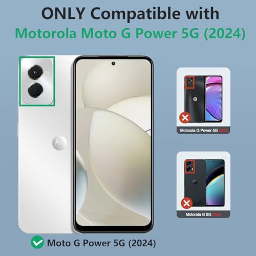 Designed for Moto G Power 5G 2024 Case, Military Grade Heavy Duty 3-Layer Shockproof Full-Body Protective Cover for Motorola Moto G Power 5G 2024, American Flag Elephant Sunflower - color: American Flag Elephant Sunflower