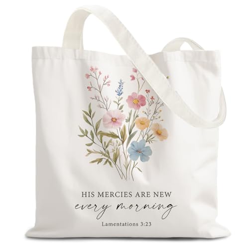 FBB Christian What's the Best that Could Happen Inspirational Tote Bag - color: Lamentations 3:23