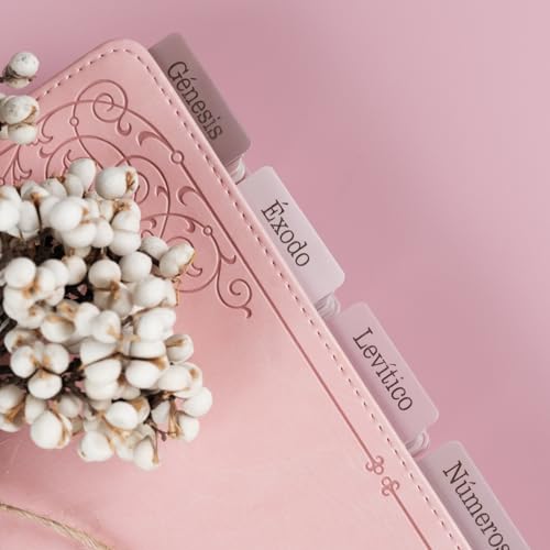 UPAFEXXI-Spanish Laminated Bible Tabs for Women and Men(Pink) - color: Spanish Pink