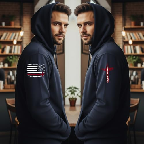 Custom Christian Hoodies for Men Women Faith Cross Jesus Hoodie Bible Religious Gifts Personalized Christmas - color: Black, size: XX-Large
