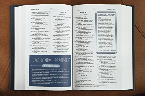 NIV, Teen Study Bible (For Life Issues You Face Every Day), Hardcover, Navy, Comfort Print