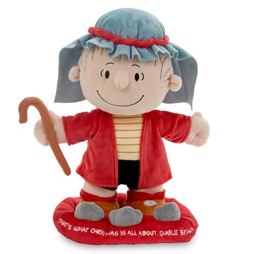 Hallmark Peanuts Plush with Sound, Motion and Light (Shepherd Linus) - style: Linus in Shepherd Costume
