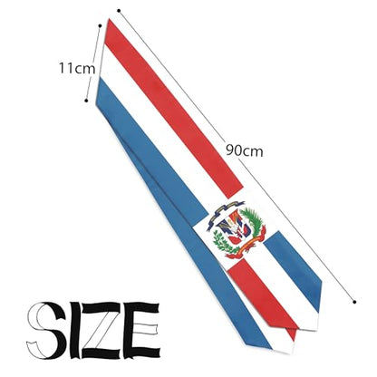 Graduation Satin Sash Scarf 72" Stole - color: Dominican Republic Flag