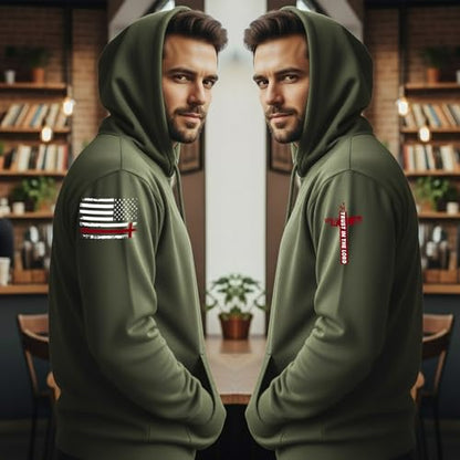 Custom Christian Hoodies for Men Women Faith Cross Jesus Hoodie Bible Religious Gifts Personalized Christmas - color: Military Green, size: 3X-Large