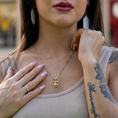 SERASAR Premium Necklace Women| 316L Stainless-Steel | 18 Carat - color: Gold, style: Emotion