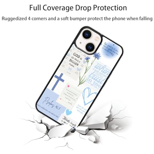Bible Verse Phone Case Shockproof Protective Christian Jesus Phone Cases for iPhone 14 Plus - color: Jesus, size: iPhone 14 Plus