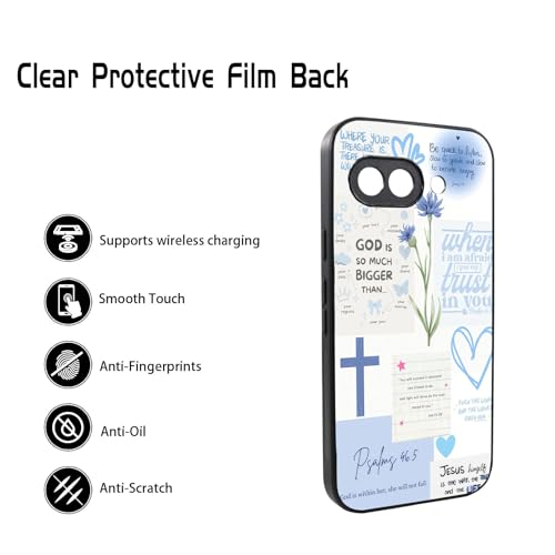 Bible Verse Phone Case Shockproof Protective Christian Jesus Phone Cover for Google Pixel 9A - color: Christian, size: Google Pixel 9A