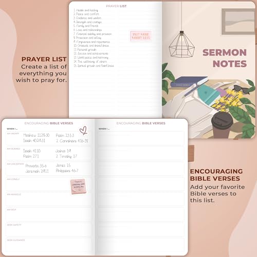 Clever Fox Bible Study Journal, Guide, Supplies for Women A5 Terracotta - color: Dark Terracotta, size: A5 (5.8'' x 8.3'')