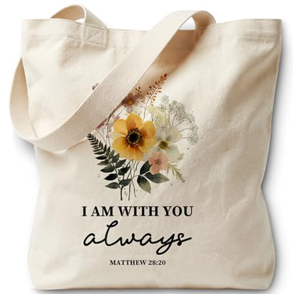 Bible Bags for Women, Christian Tote Bag, Gifts for Christian Women - color: Black