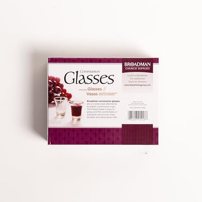 Broadman Glass Communion Cups, 40 Count