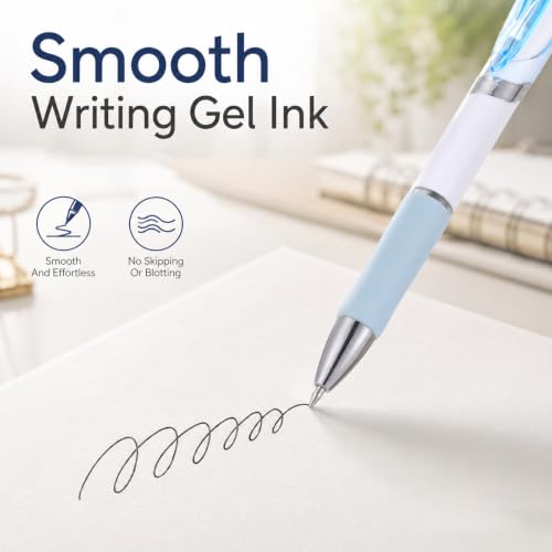 100 Pack Bulk Retractable Black Gel Ink Pens