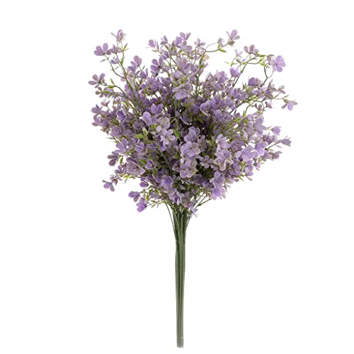 Grand Verde 29” Forget-Me-Not Artificial Flowers Faux Bouquet Long Stems for Tall Vase, DIY Crafts Home Decoration, Bulk 5pcs (Purple) - color: Violet