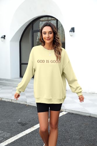 Oversized Sweatshirt for Women Funny Saying Sweatshirts Casual Graphic Pullover Fall Fashion Long Sleeve Shirt - color: Apricot-2, size: XX-Large