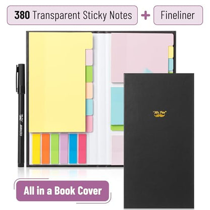Mr. Pen- Transparent Sticky Notes Set, 760 Pack - color: Pastel 2, size: 1 Set (Pack of 2)