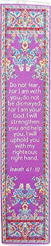 Grandmothers Gift, Themed Assortment of 4 Woven Fabric Bible Verse Bookmarks, Silky Soft & Flexible Religious Bookmarkers for Novels Books & Bibles, Woven Design, Memory Verse Gift - color: Grandmothers Gift
