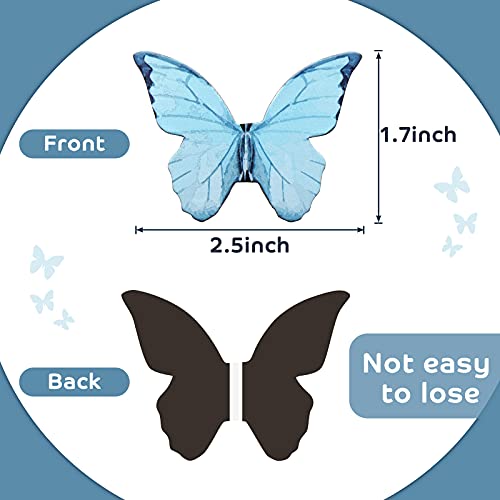Nezyo 24 Pcs Magnetic Bookmarks Foldable Page Markers Students,Butterfly - style: Butterfly