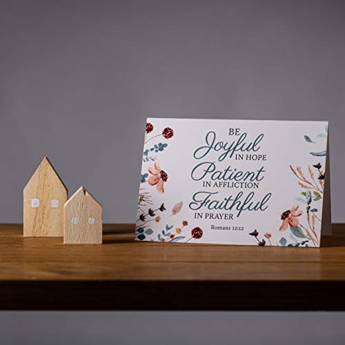 DIVERSEBEE Inspirational Christian Greeting Cards of Encouragement (Floral) - color: Floral