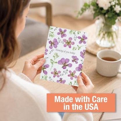 Current Thinking of You Cards - style: Pressed Flowers