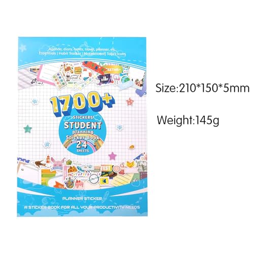 1700+ Functional Decorative Planner Stickers Set (Student Theme) - color: Student Learning