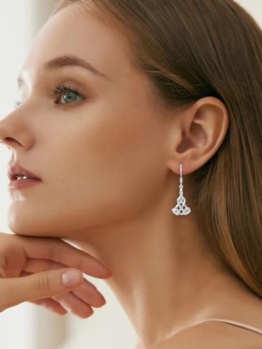 WINNICACA Celtic Earrings 925 Sterling Silver Celtic Knot Dangle Drop Earrings Irish Vintage Celtic Jewelry Gifts for Women Birthday Anniversary - style: 05-Celtic