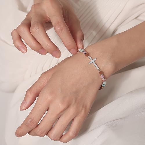 Crystal Cross Bracelet for Women Teen Girls Christmas Birthday Gifts - style: Daughter