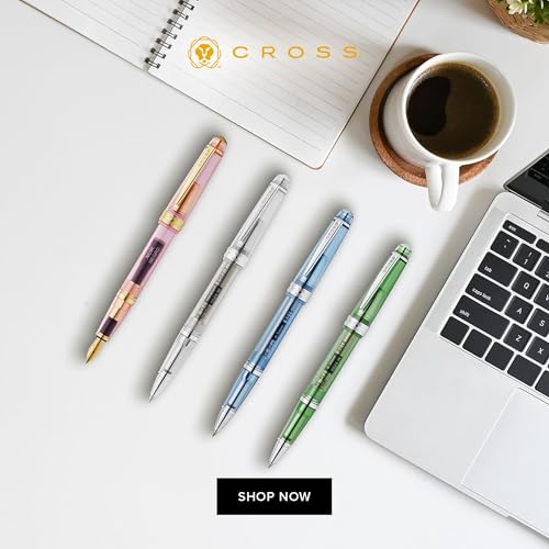 Cross Bailey Light Rollerball Pen, Translucent Green Resin, Black Ink - color: Green