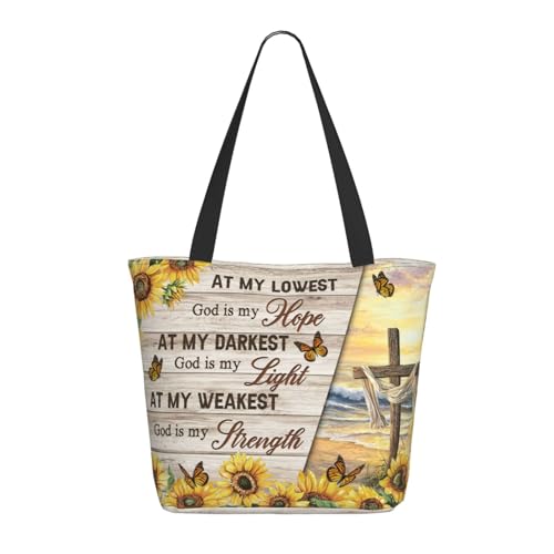 Tote Bag for Women，Everyday Carry Large Capacity Reusable Shopping Bag With Zipper For Groceries Work & Travel - color: You Are